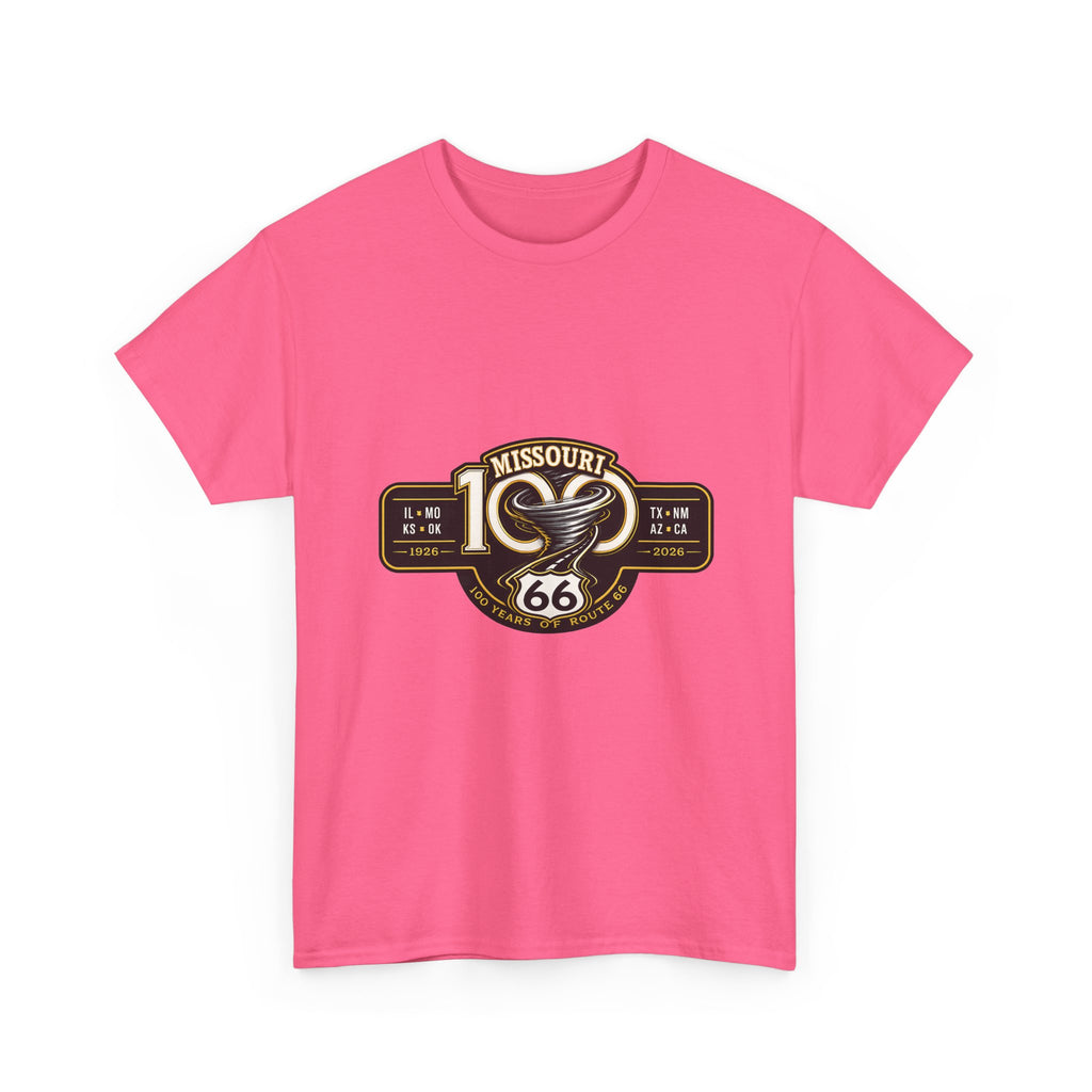 Route 66 Missouri Tee — Vintage Motorcycle Shield T-Shirt