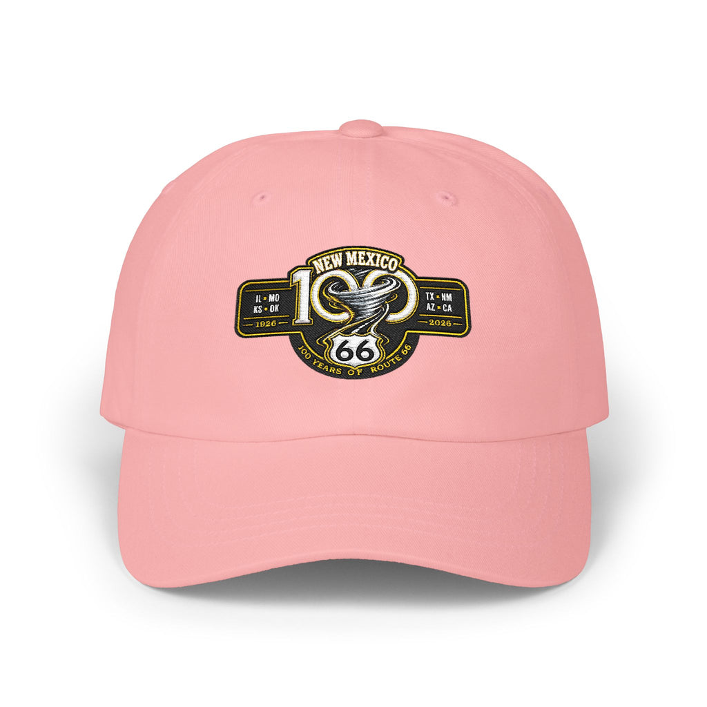 New Mexico Route 66 Dad Cap — Vintage Snake Patch Baseball Hat