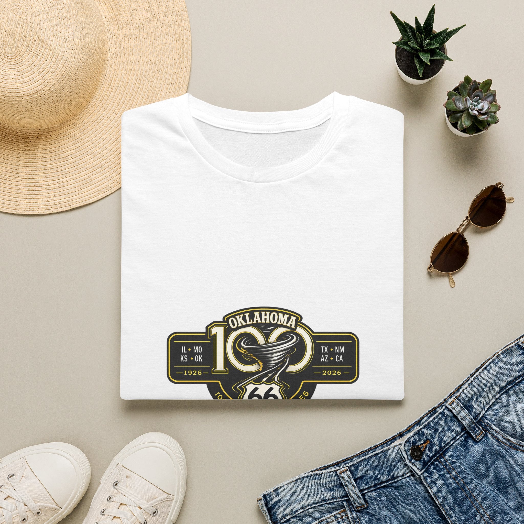 Oklahoma Route 66 Centennial T-Shirt — Vintage Road Trip Tee