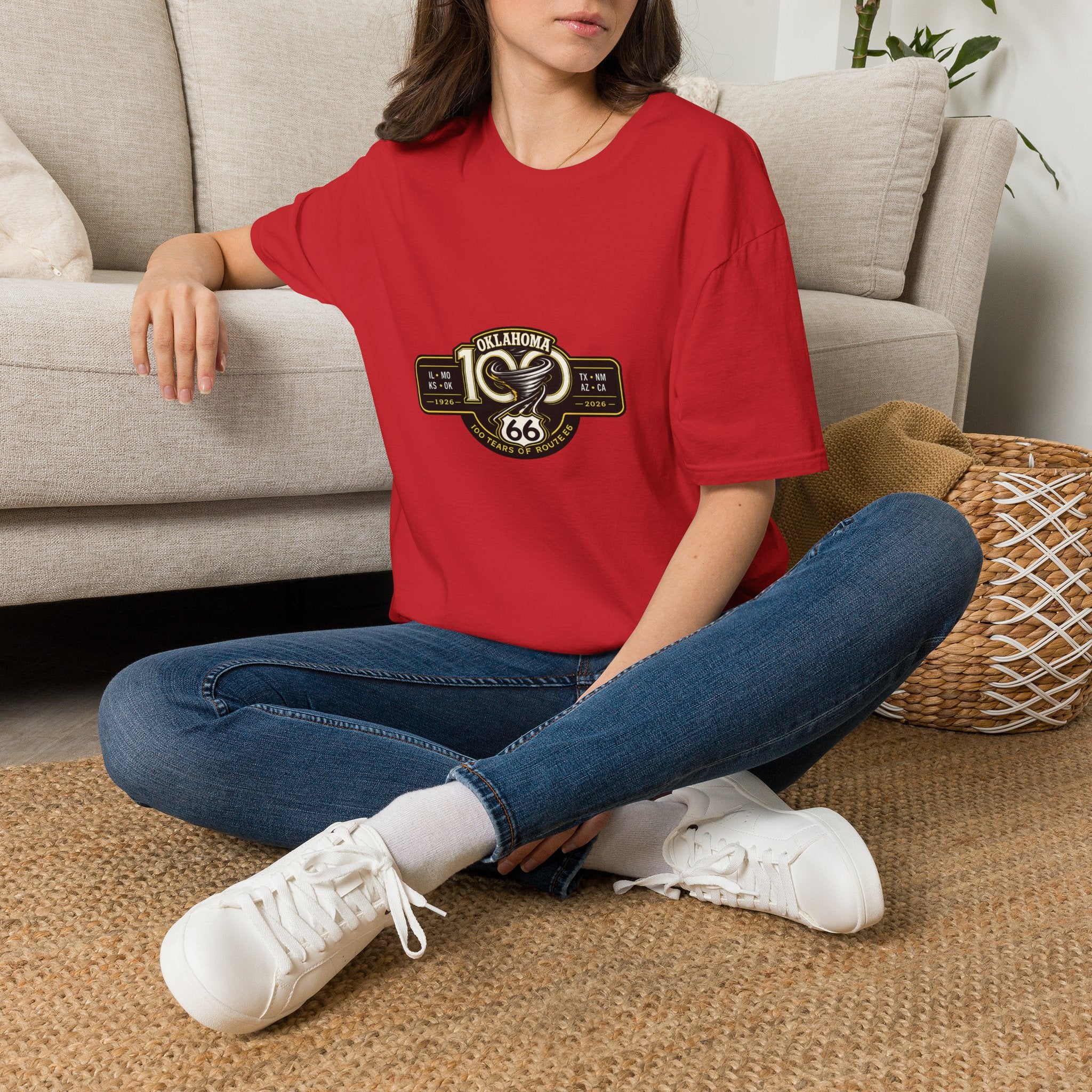 Oklahoma Route 66 Centennial T-Shirt — Vintage Road Trip Tee