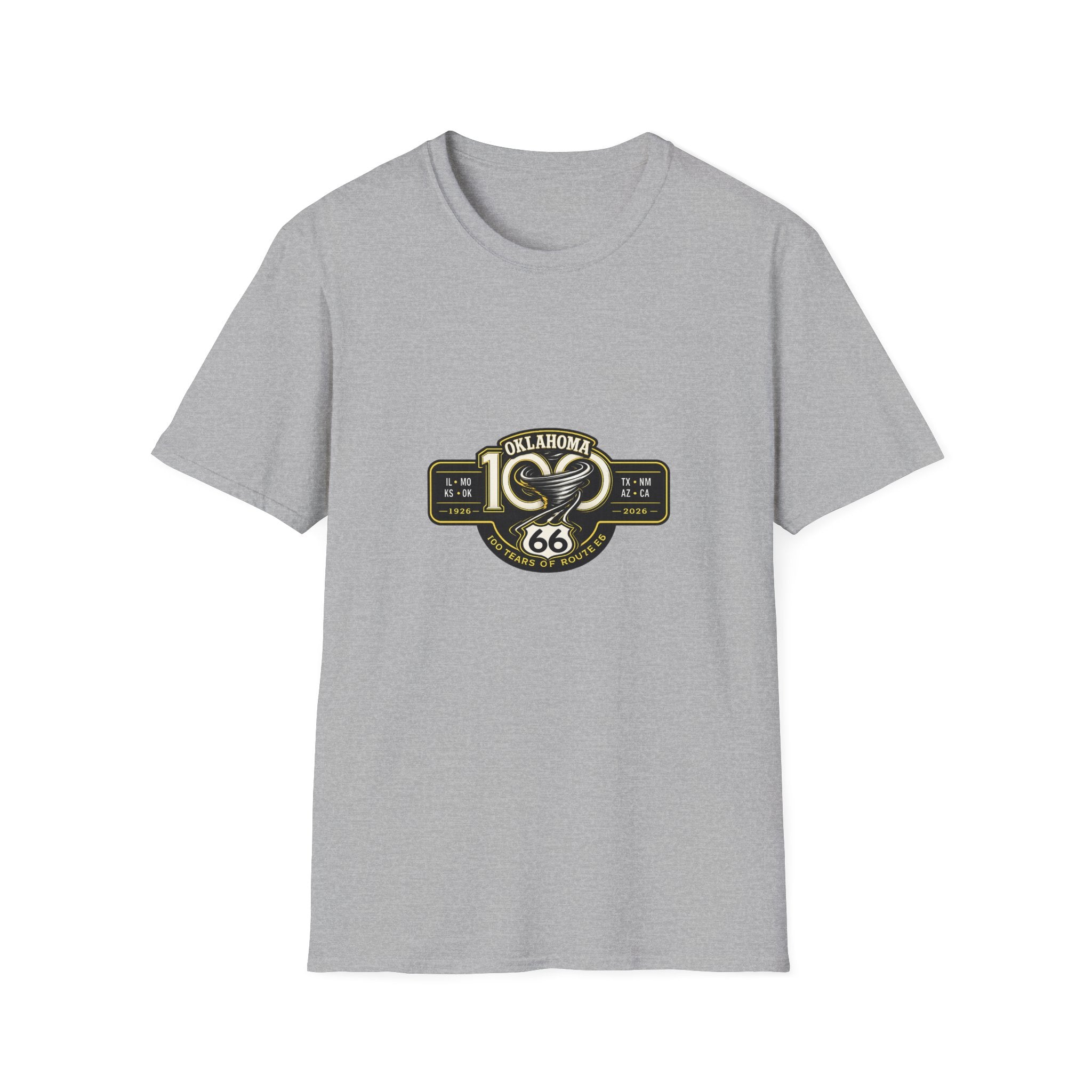 Oklahoma Route 66 Centennial T-Shirt — Vintage Road Trip Tee