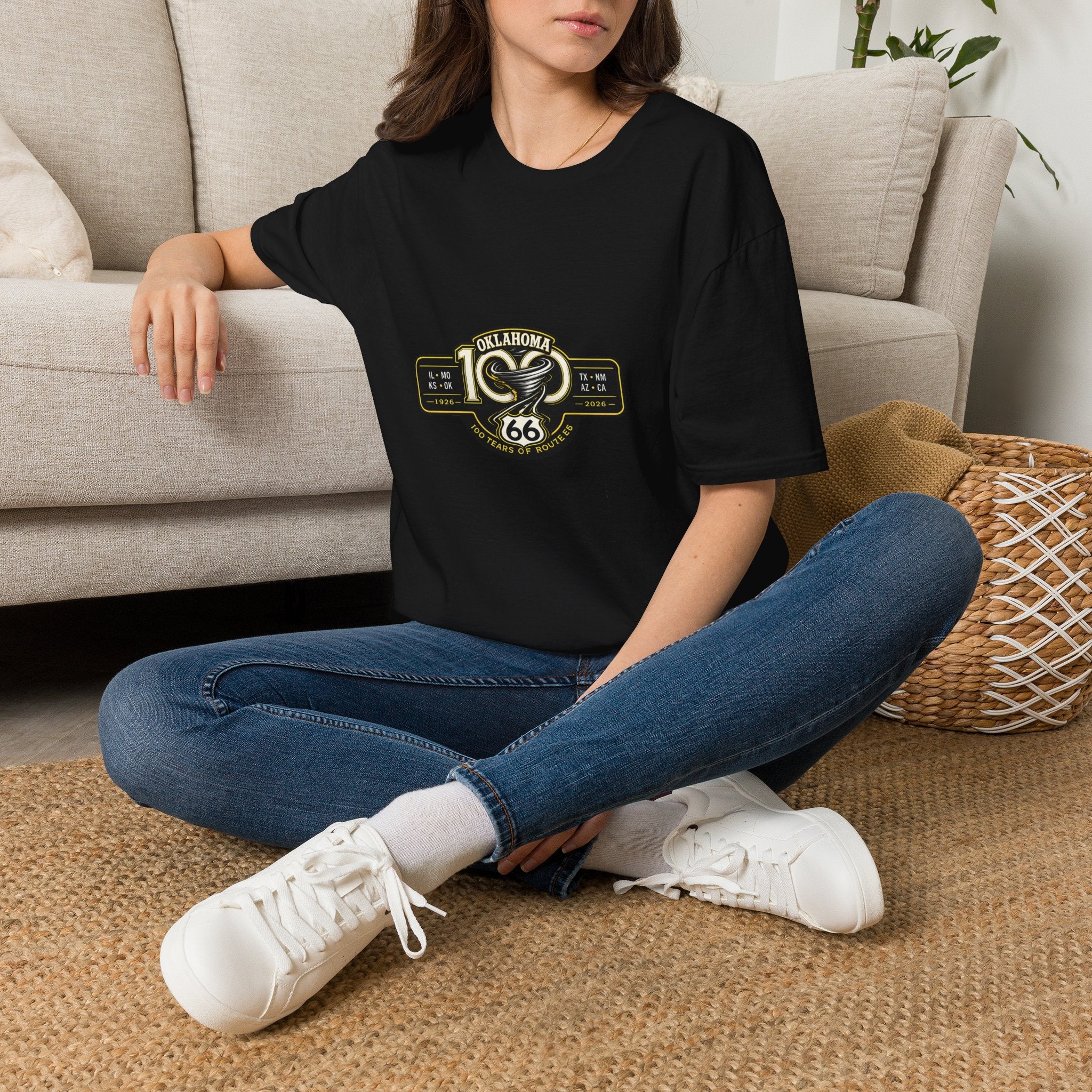 Oklahoma Route 66 Centennial T-Shirt — Vintage Road Trip Tee