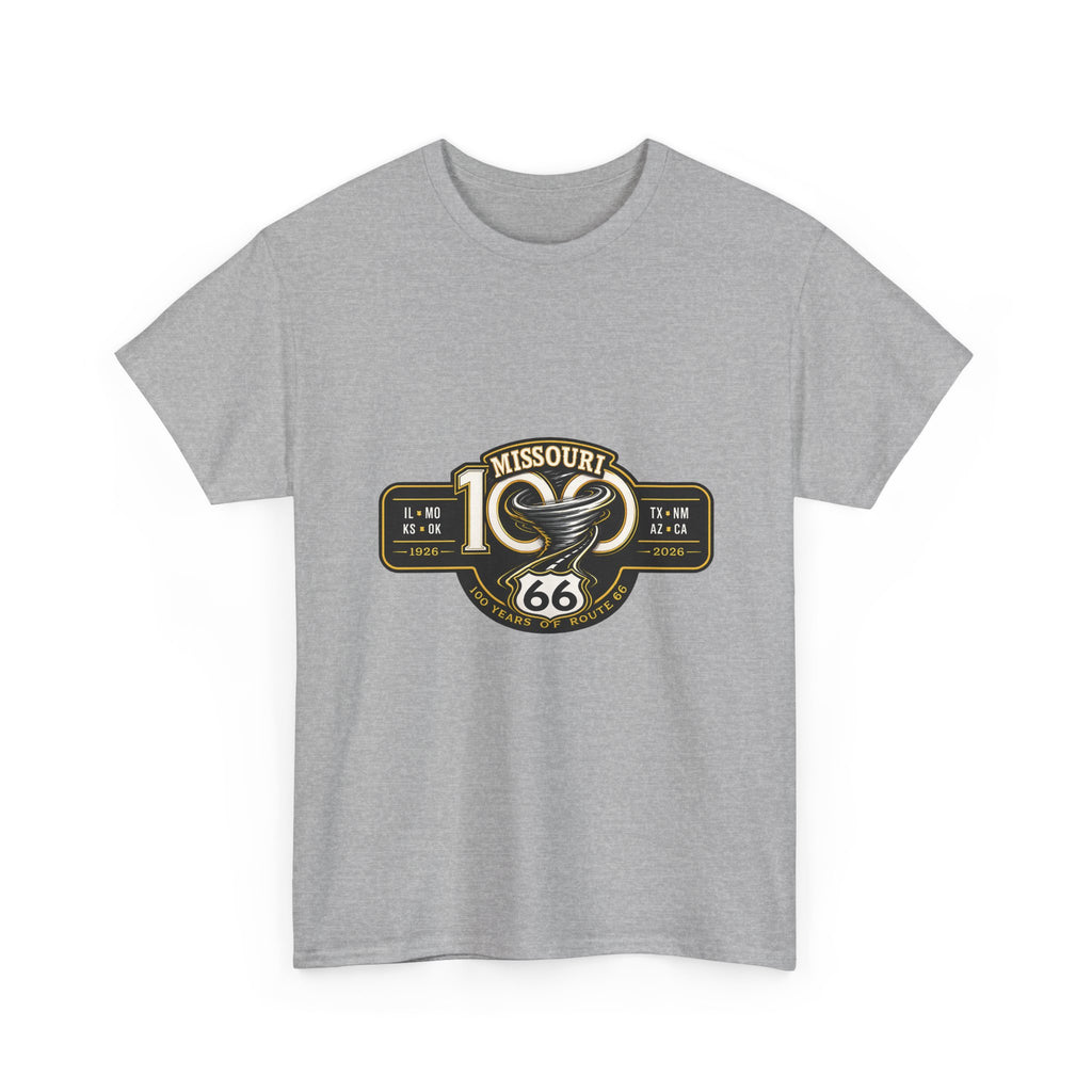 Route 66 Missouri Tee — Vintage Motorcycle Shield T-Shirt