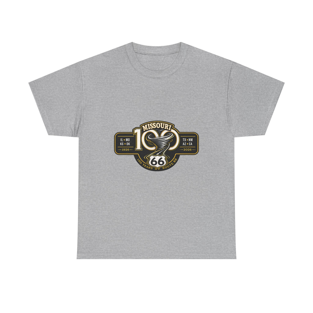 Route 66 Missouri Tee — Vintage Motorcycle Shield T-Shirt