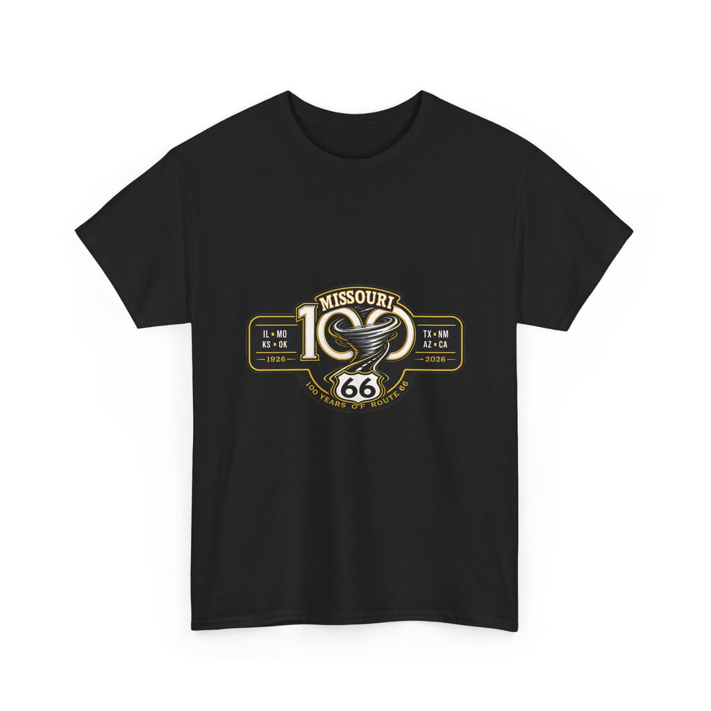 Route 66 Missouri Tee — Vintage Motorcycle Shield T-Shirt