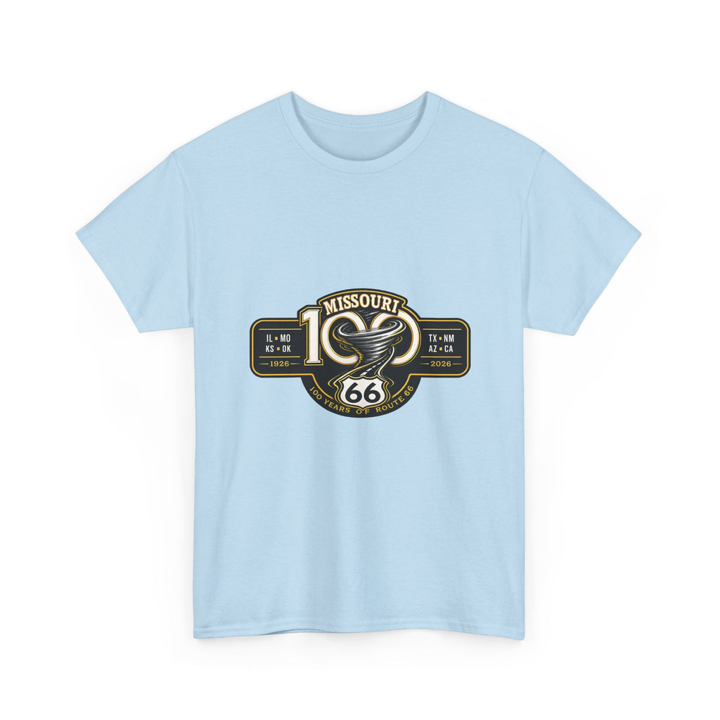 Route 66 Missouri Tee — Vintage Motorcycle Shield T-Shirt