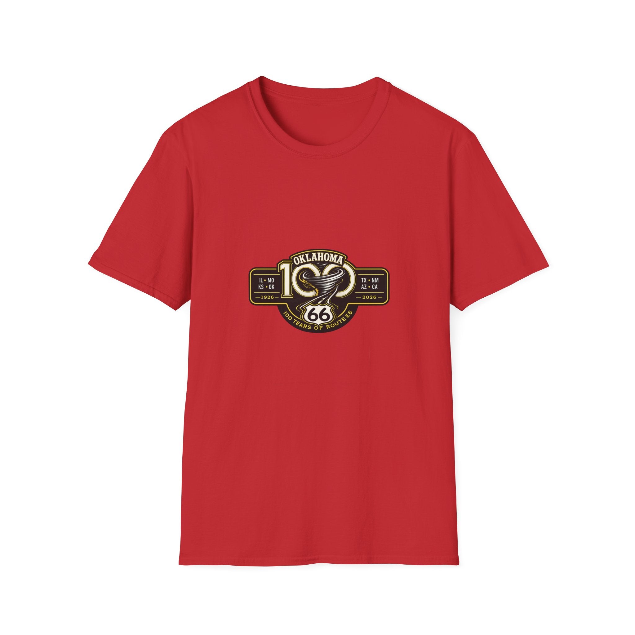 Oklahoma Route 66 Centennial T-Shirt — Vintage Road Trip Tee