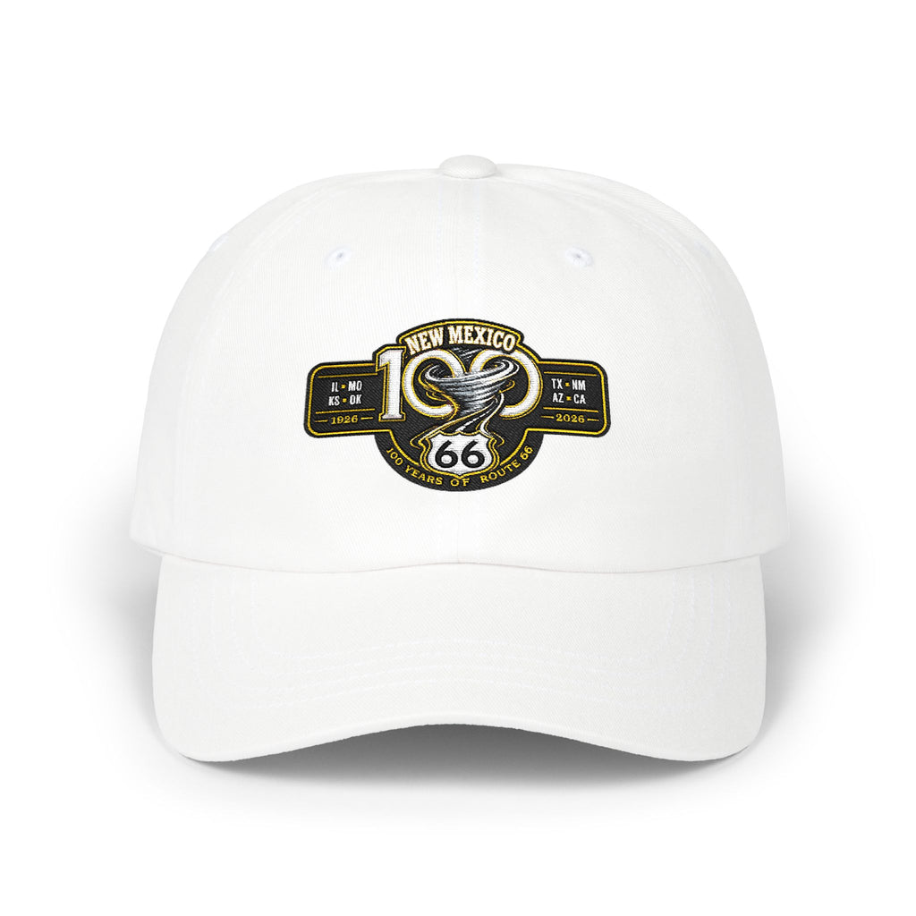 New Mexico Route 66 Dad Cap — Vintage Snake Patch Baseball Hat