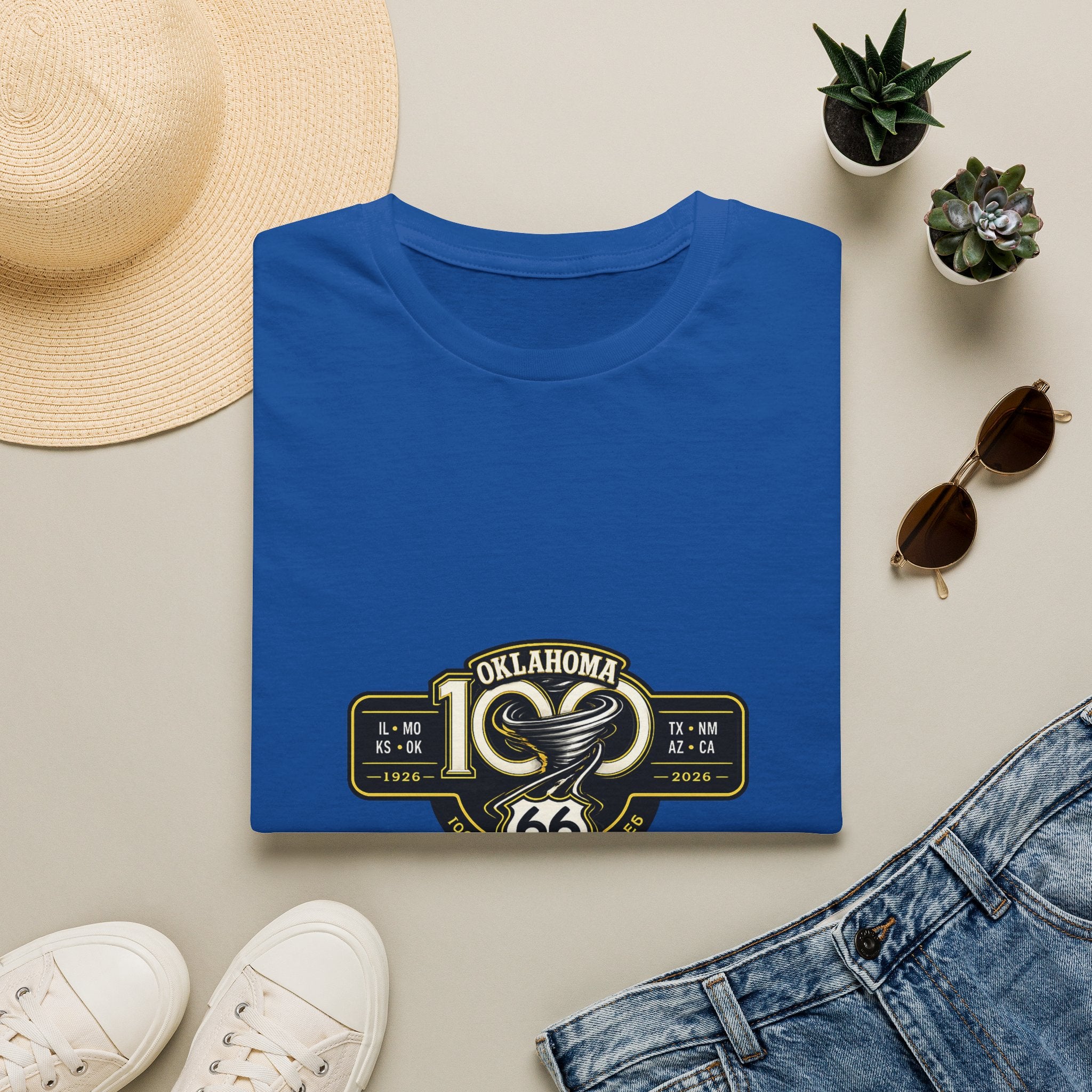 Oklahoma Route 66 Centennial T-Shirt — Vintage Road Trip Tee