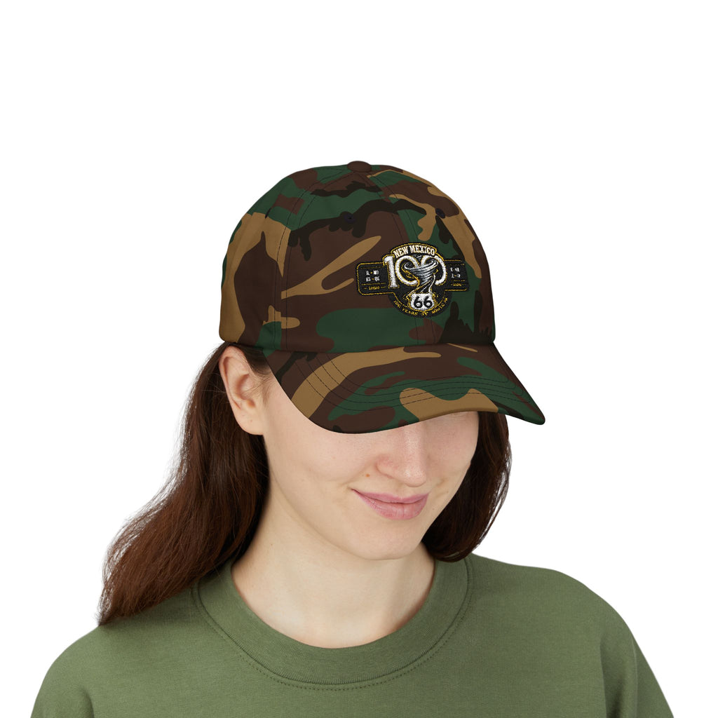 New Mexico Route 66 Dad Cap — Vintage Snake Patch Baseball Hat