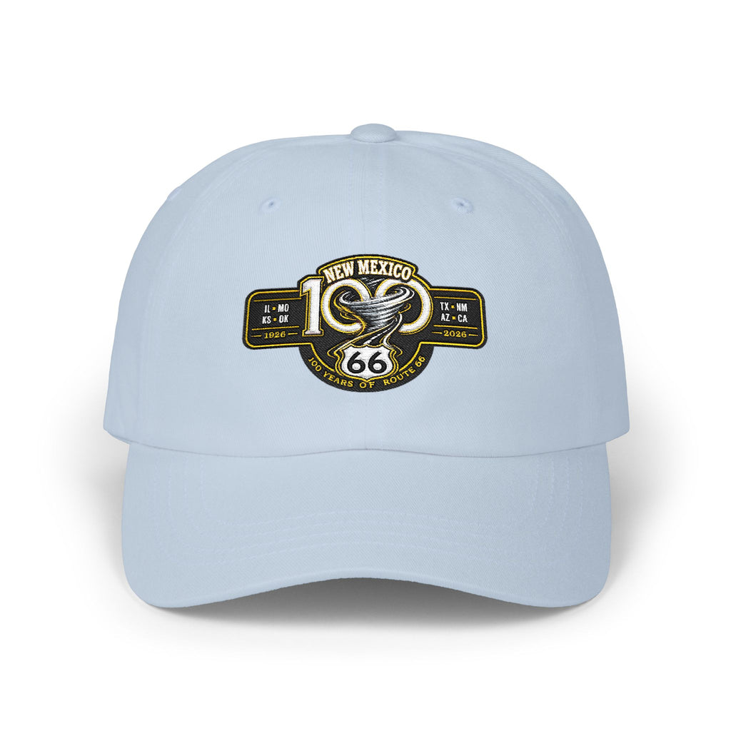 New Mexico Route 66 Dad Cap — Vintage Snake Patch Baseball Hat