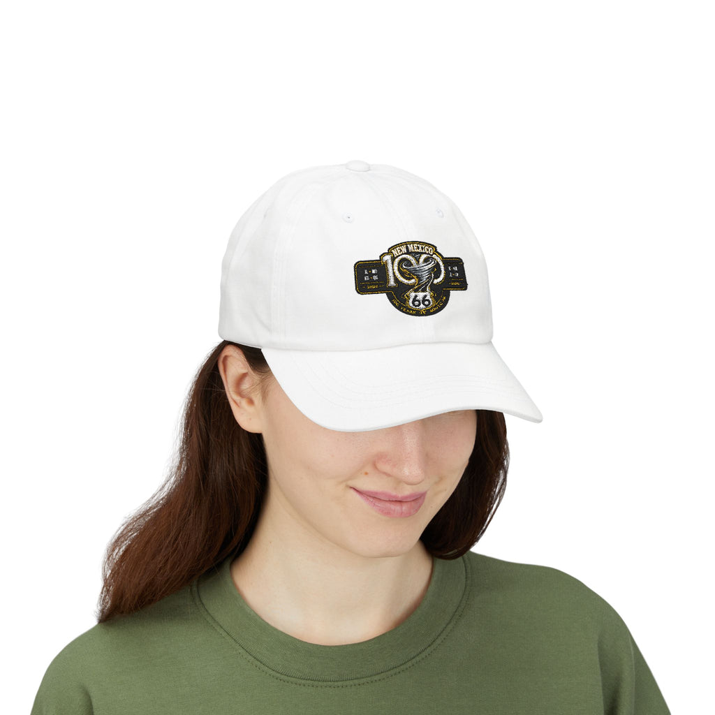 New Mexico Route 66 Dad Cap — Vintage Snake Patch Baseball Hat
