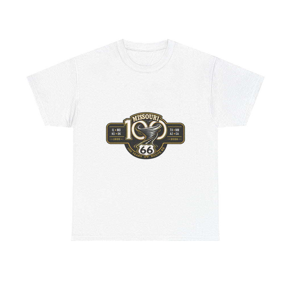 Route 66 Missouri Tee — Vintage Motorcycle Shield T-Shirt
