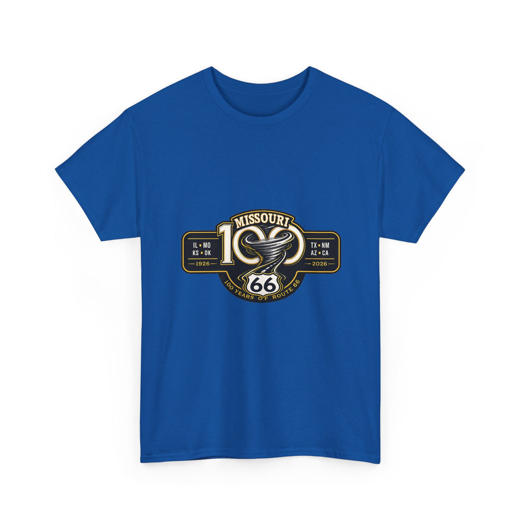 Route 66 Missouri Tee — Vintage Motorcycle Shield T-Shirt