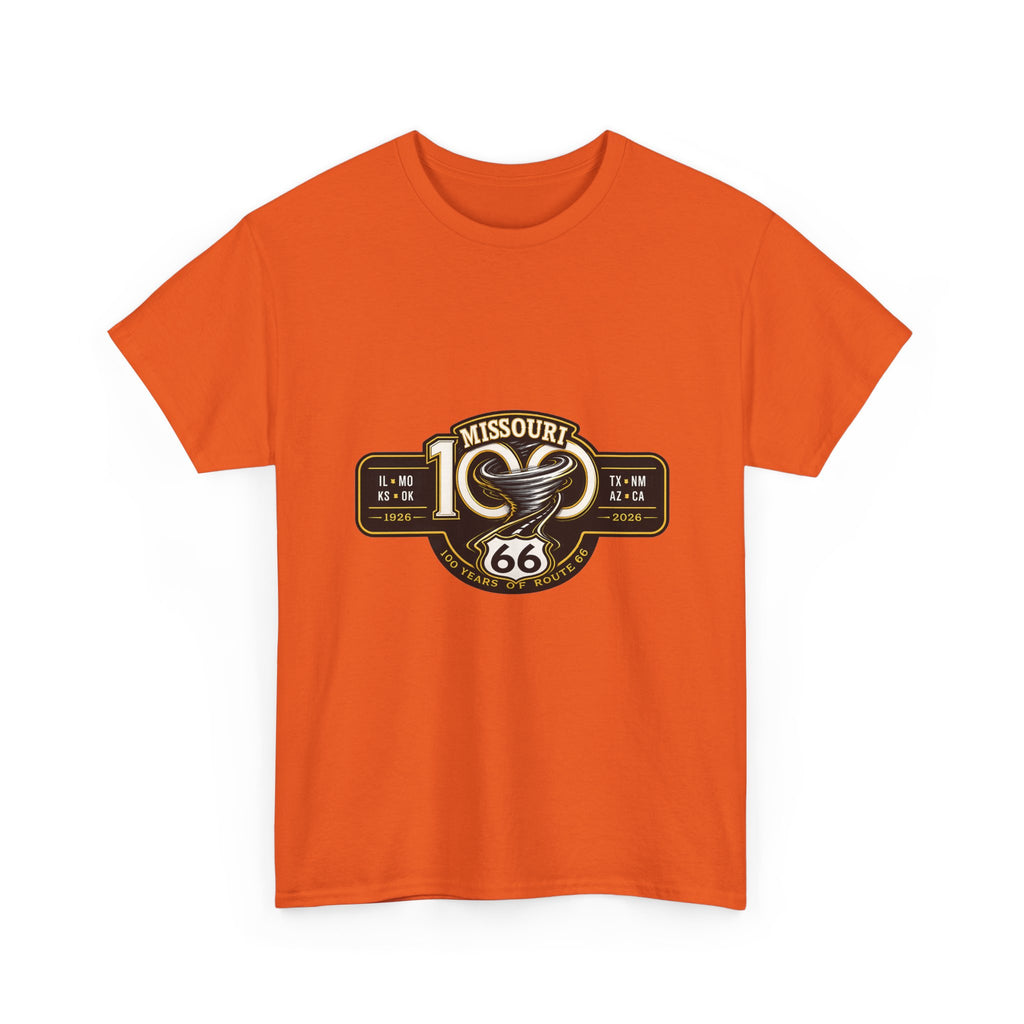 Route 66 Missouri Tee — Vintage Motorcycle Shield T-Shirt