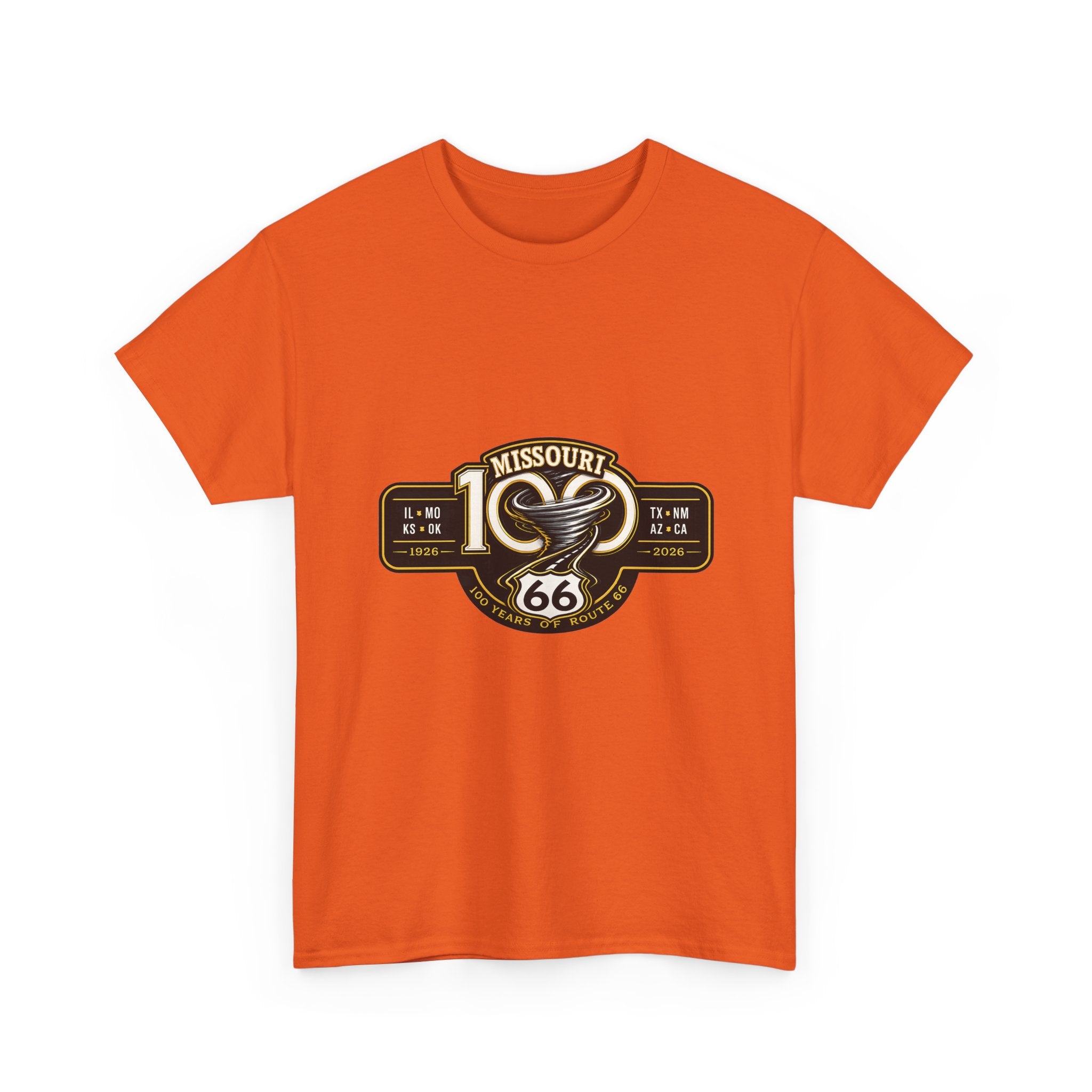 Route 66 Missouri Tee — Vintage Motorcycle Shield T-Shirt