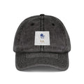 Vintage Embroidered Cap — Distressed Floral Patch Dad Hat