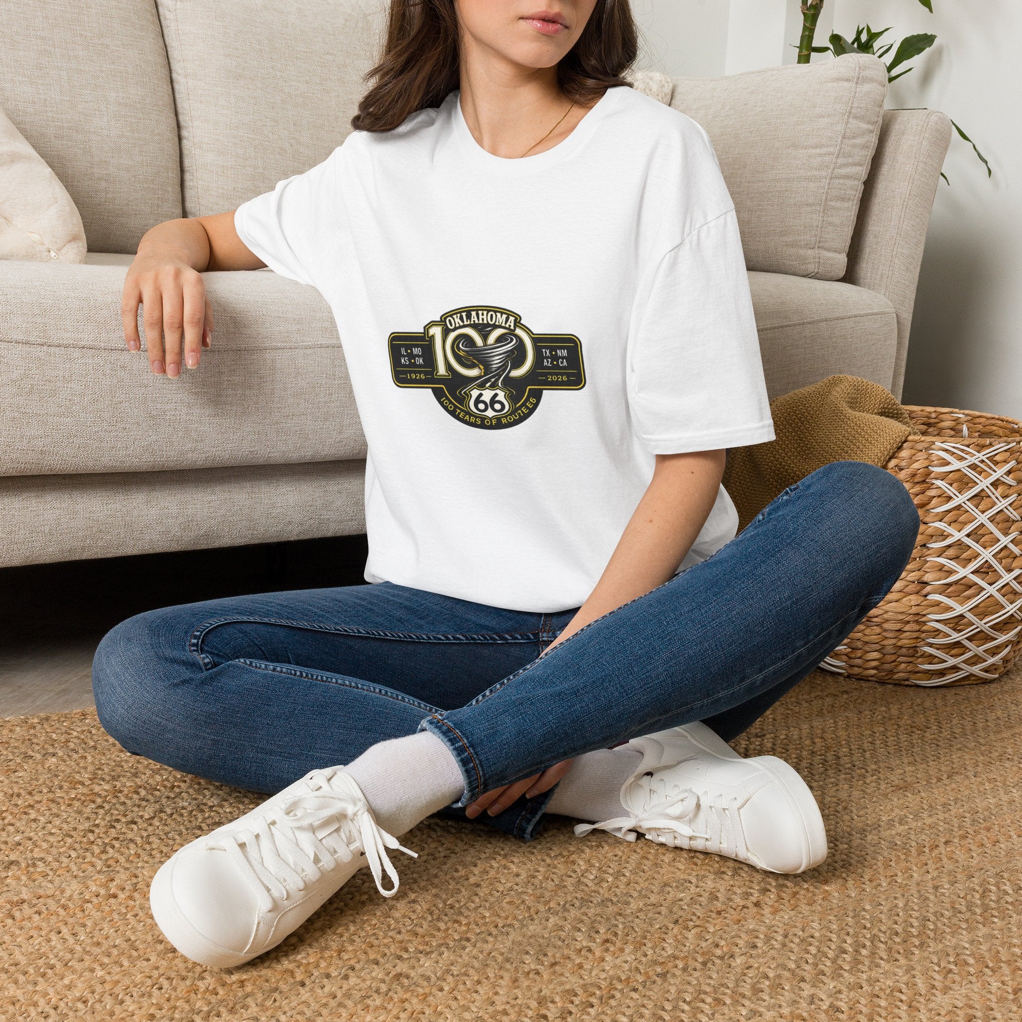 Oklahoma Route 66 Centennial T-Shirt — Vintage Road Trip Tee