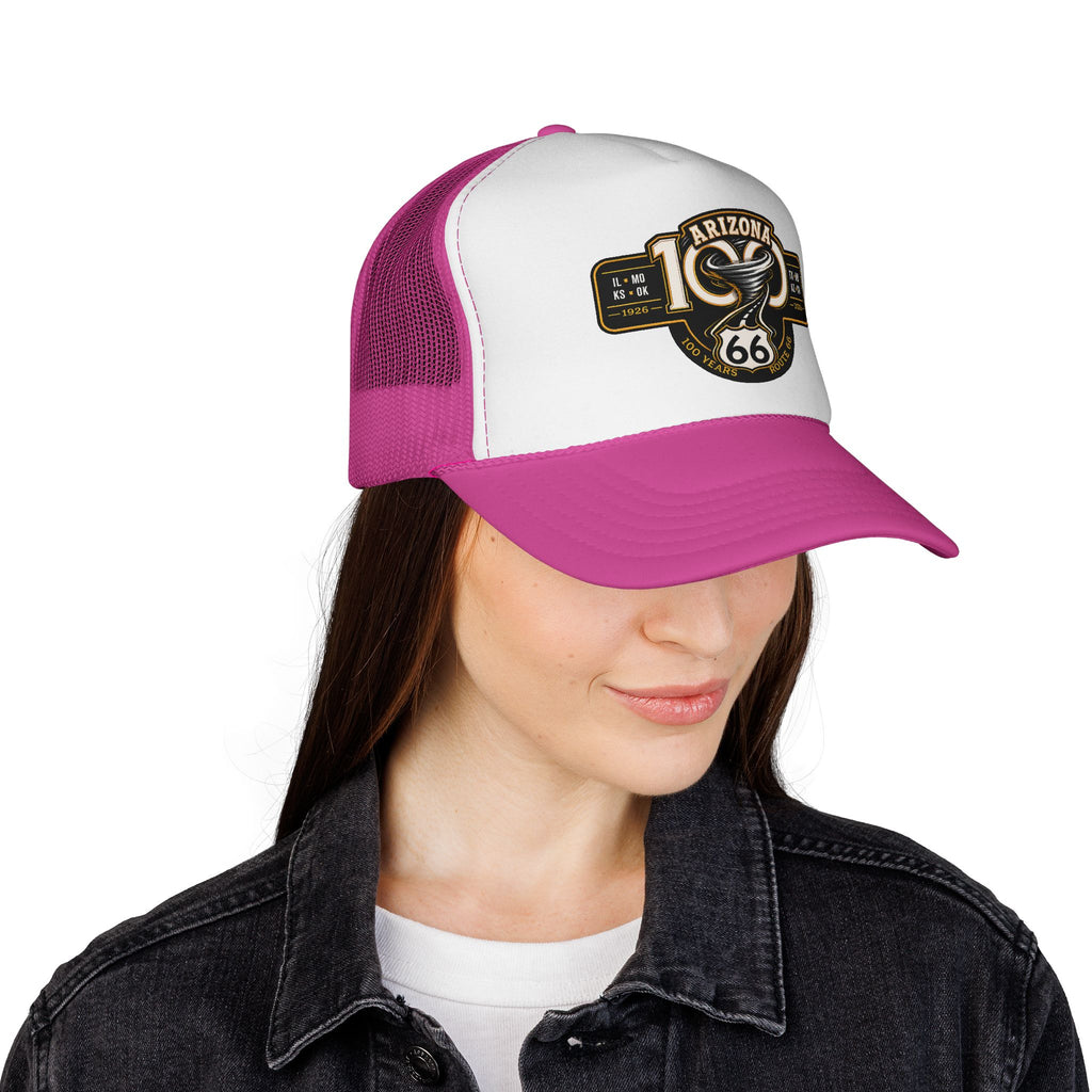 Arizona Route 66 Snake Trucker Cap – Vintage Road Trip Mesh Hat