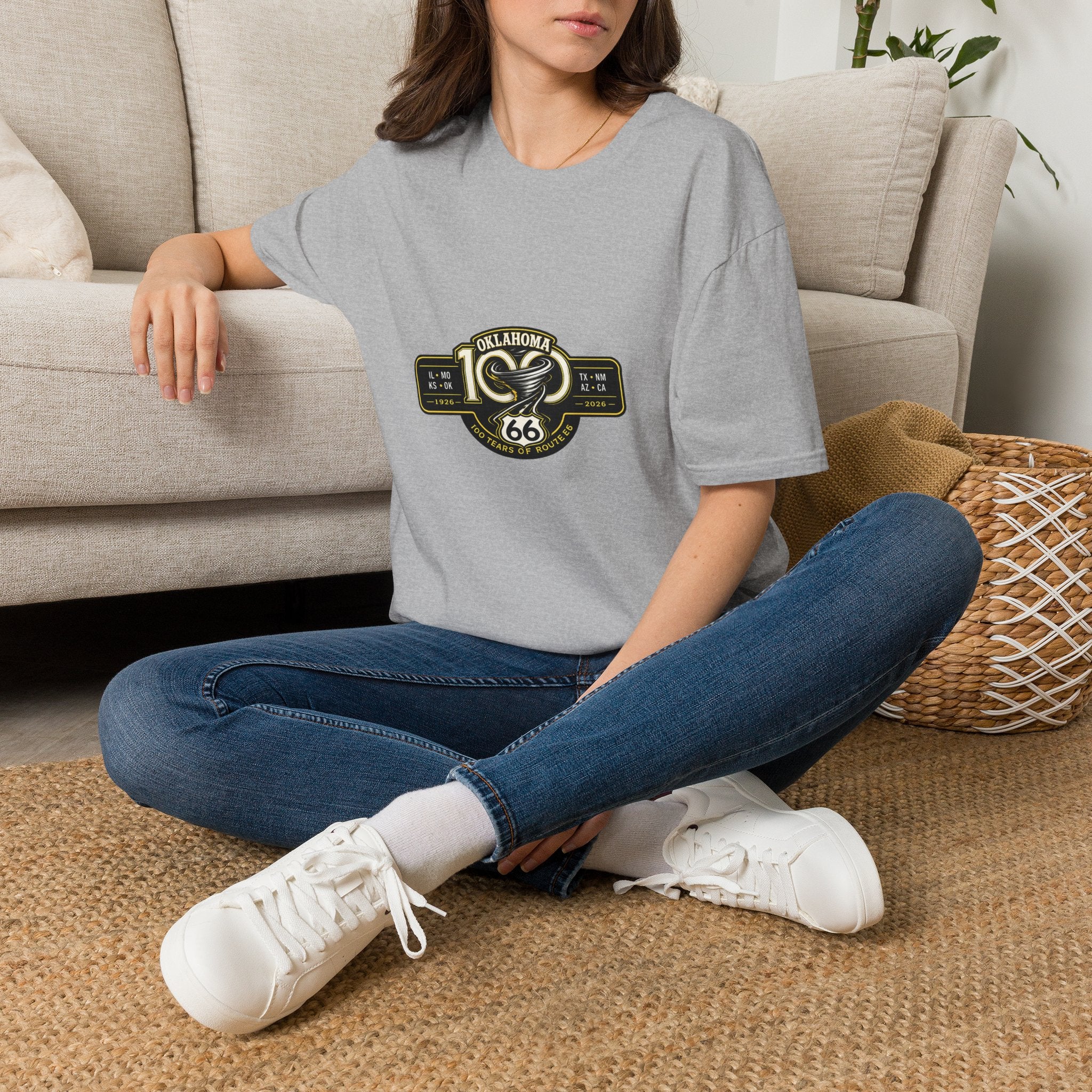 Oklahoma Route 66 Centennial T-Shirt — Vintage Road Trip Tee