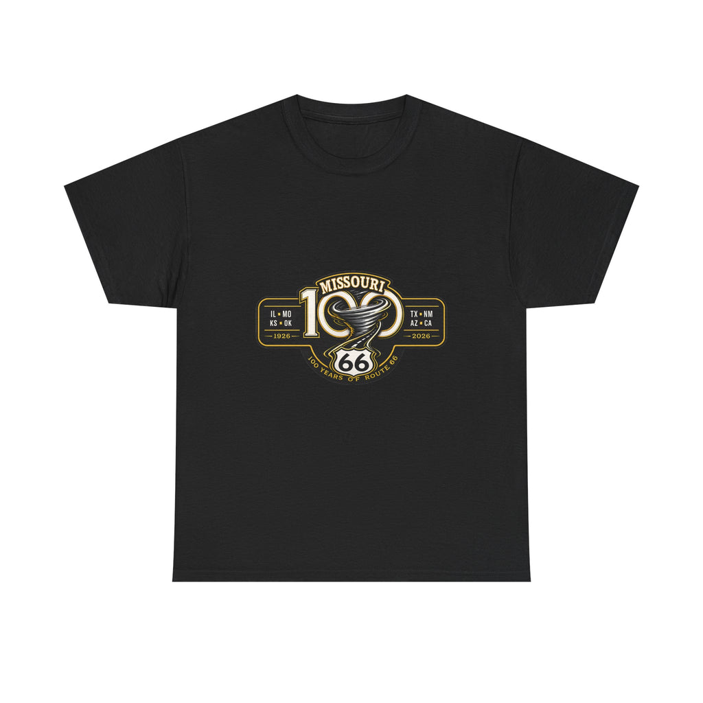 Route 66 Missouri Tee — Vintage Motorcycle Shield T-Shirt