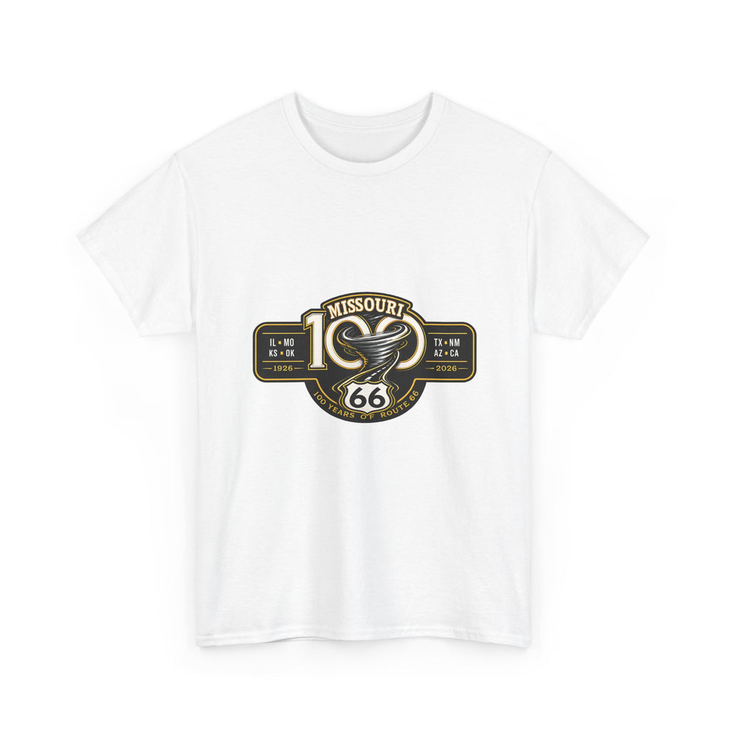 Route 66 Missouri Tee — Vintage Motorcycle Shield T-Shirt