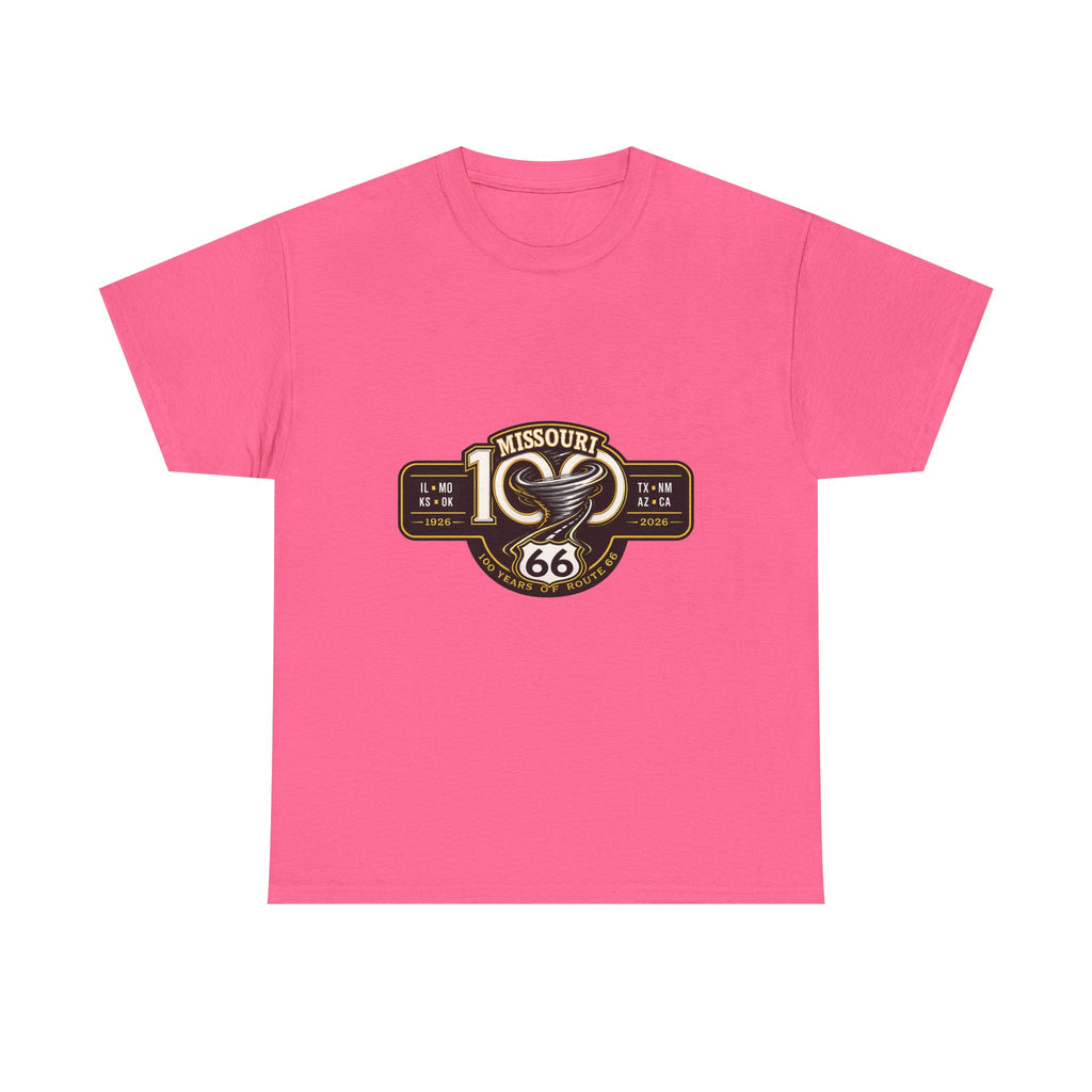 Route 66 Missouri Tee — Vintage Motorcycle Shield T-Shirt