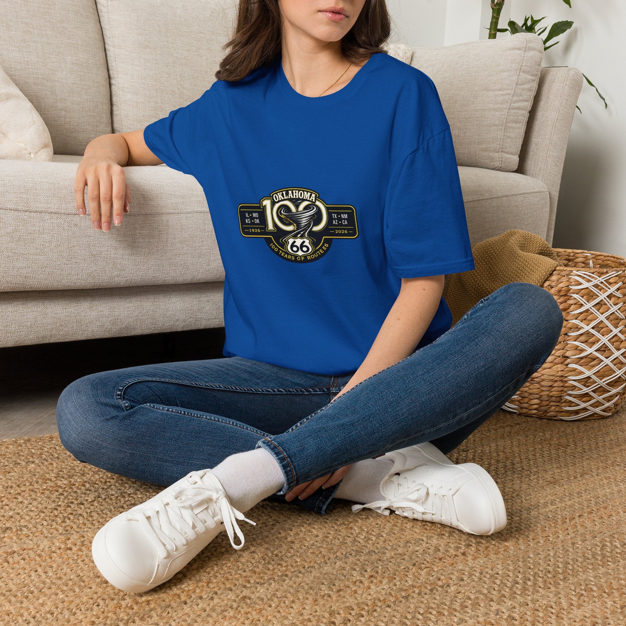 Oklahoma Route 66 Centennial T-Shirt — Vintage Road Trip Tee