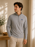 Men's 365 Quarter-Zip Pullover — Performance Lightweight Half-Zip with Subtle Chest Logo