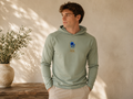 Solar Hoodie — NK Floral Emblem Chest Logo