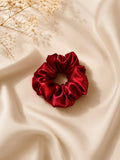 Ruby Satin Scrunchie